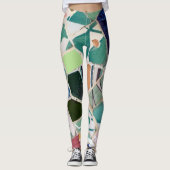 Park Guell-mozaïeken Leggings (Voorkant)