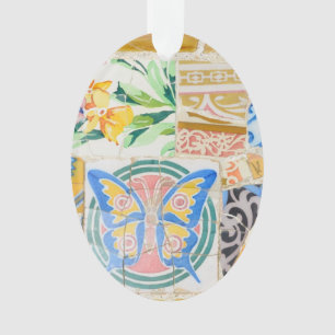 Park Guell-mozaïeken Ornament