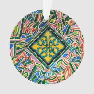 Park Guell-mozaïeken Ornament