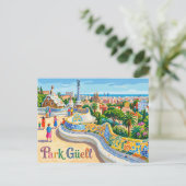 Park Güell Spanje Briefkaart (Staand voorkant)