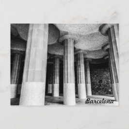 Park Güell van Antonio Gaudi in Barcelona foto Briefkaart