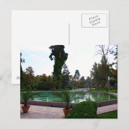 Park in Teheran Briefkaart (Voorkant / Achterkant)