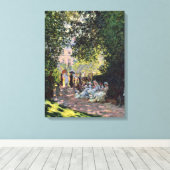 Park Monceau Monet Fine Impressionisme Art Canvas Afdruk (Insitu (Houten vloer))