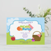 Park Picnic Party Kaart (Staand voorkant)