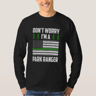 Park Ranger American Flag Wildlife Officer Game Wa T-shirt