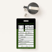 Park Ranger Badge (Achterkant met intrekbare)