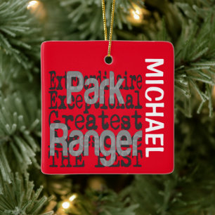 Park Ranger Extraordinaire CUSTOM Keramisch Ornament