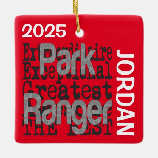 Park Ranger Extraordinaire Keramisch Ornament (Voorkant)