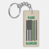 Park Ranger Flag Sleutelhanger (Voorkant Links)