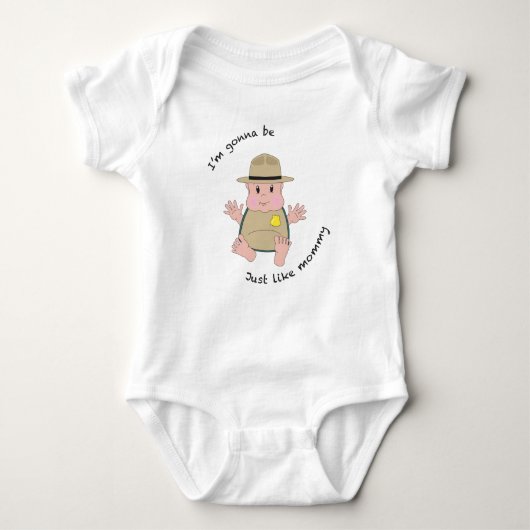 Park ranger mama romper (Voorkant)