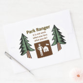 Park Ranger Ovale Sticker (Envelop)