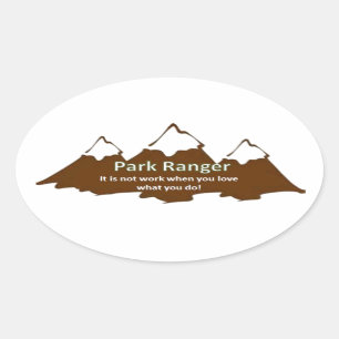 Park Ranger Ovale Sticker