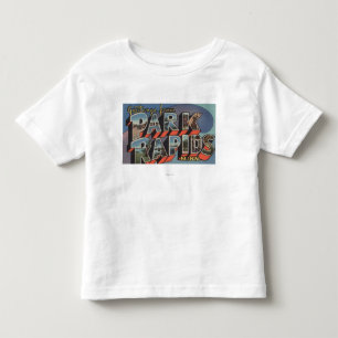 Park Rapids, Minnesota - Grote lettertjes Kinder Shirts