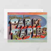 Park Rapids Minnesota Vintage Briefkaart (Voorkant / Achterkant)