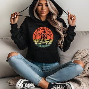 Park stad Utah skigebied vintage Hoodie