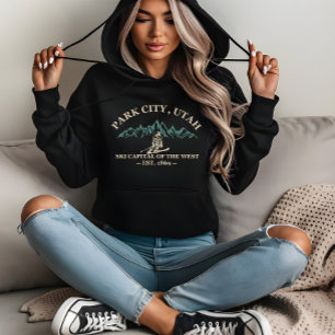 Park stad Utah skigebieden Hoodie