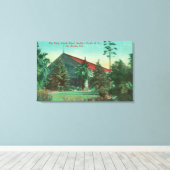 Park Uitzicht van SP RR Arcade Depot Canvas Afdruk (Insitu (Houten vloer))