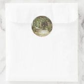 Park van het Doolhof van Horta Ronde Sticker (Tas)