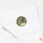 Park van het Doolhof van Horta Ronde Sticker (Envelop)