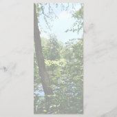 Park With Bridge in Distance Menu Mariage (Dos)