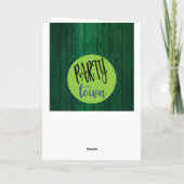 Parka Posse Barn Bois Carte de Noël Rustique (Dos)