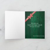 Parka Posse Barn Carte en bois rustique de Noël (Intérieur)