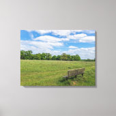 Parkbank uitzicht canvas print (Voorkant)
