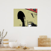 Parkeer de deur naar nergens poster (Keuken)