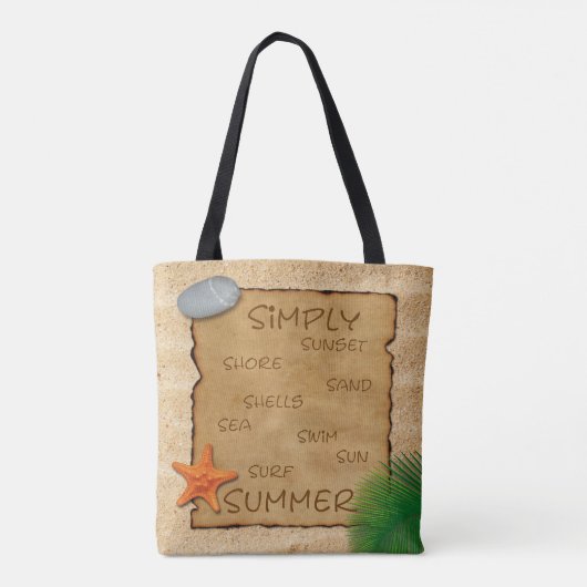 Parkeer op zand Achtergrond - Canvas tas (Achterkant)