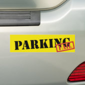 Parkeerfout Bumpersticker (Op auto)