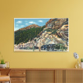 Parkeergebied Uitzicht top Canvas Afdruk (Insitu (Woonkamer))