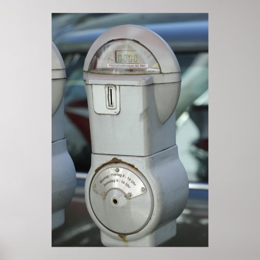Parkeermeter Poster (Voorkant)