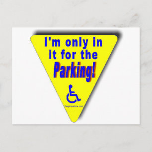 parkeerplaats briefkaart
