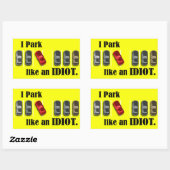 Parkeerzijde Rechthoekige Sticker (Vel)