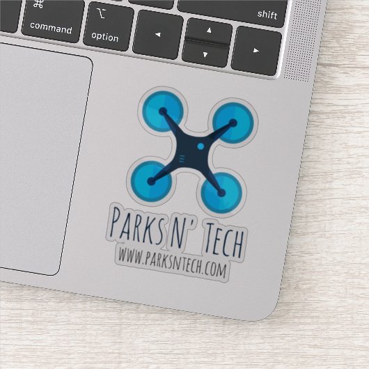 Parken N' Tech Quadcopter 2 Sticker (Detail)