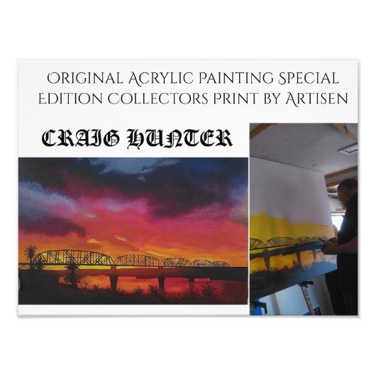 Parker Arizona treinbrug Foto Afdruk (Voorkant)