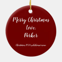 Parker Christmas Ornament 2024