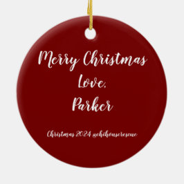 Parker Christmas Ornament 2024