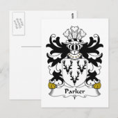 Parker Family Crest Briefkaart (Voorkant / Achterkant)