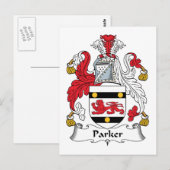 Parker Family Crest Briefkaart (Voorkant / Achterkant)