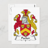 Parker Family Crest Briefkaart (Voorkant / Achterkant)
