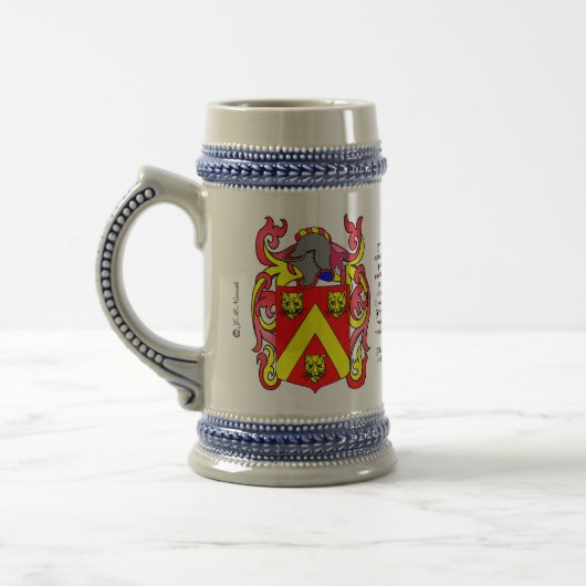 Parker Family Crest Stein Bierpul (Links)