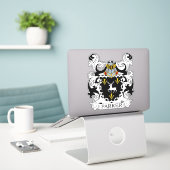 Parker Family Crest Sticker (Laptop op bureau)