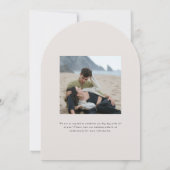 Parker formele foto bruiloft uitnodiging (Achterkant)