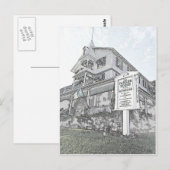 Parker House Sketch - Jersey Shore Briefkaart (Voorkant / Achterkant)