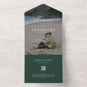 Parker Modern Photo Seal en Verstuur Trouwen All In One Uitnodiging (Binnen)