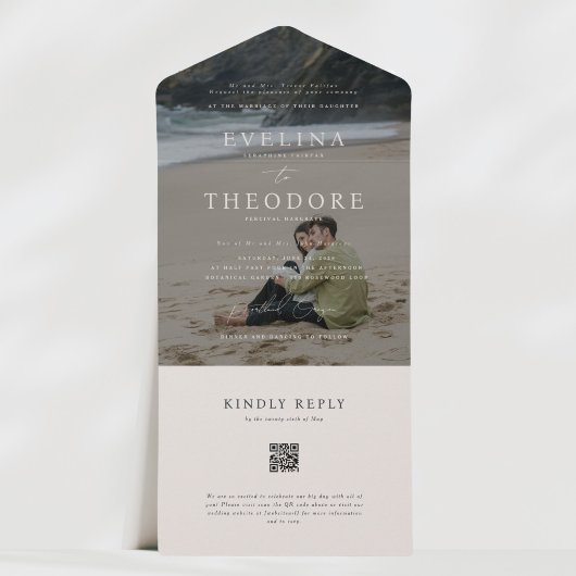 Parker Photo Seal en verzend bruiloft uitnodiging