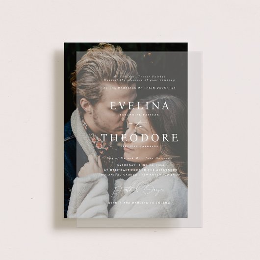 Parker Portrait Formel Acrylique Faire-part de mar