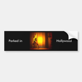 Parkeren bij Hollywood Bumpersticker