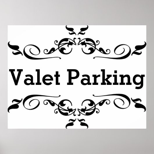 Parkeren door valet poster (Voorkant)
